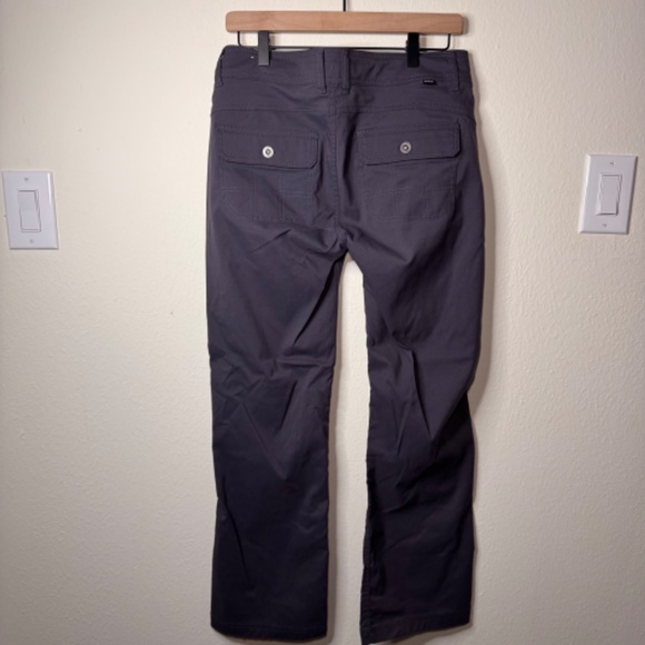 prAna Halle Pants Size 8 Short Standard Fit Gray Nylon Stretch Hiking Outdoor - Picture 4 of 5